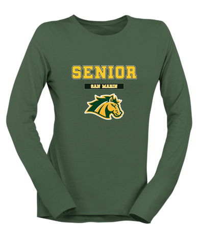 San Marin Mustangs Senior #2 Women's Premium LS T-Shirt