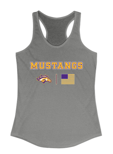 Rolling Meadows Mustangs Team Colors Flag Women's Tank Top