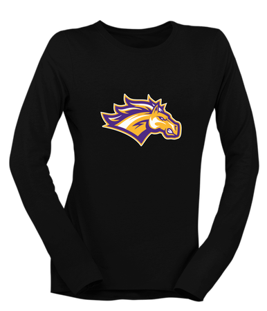 Rolling Meadows Mustangs Mascot #1 Women's Premium LS T-Shirt
