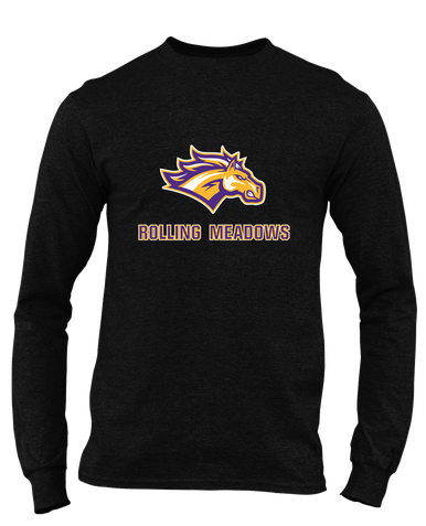 Rolling Meadows Mustangs Mascot #2 Men's Premium LS T-Shirt