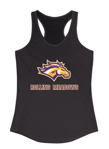 Rolling Meadows Mustangs Mascot #2 Women's Tank Top
