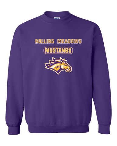 Rolling Meadows Mustangs Mascot #3 Men's Sweatshirt