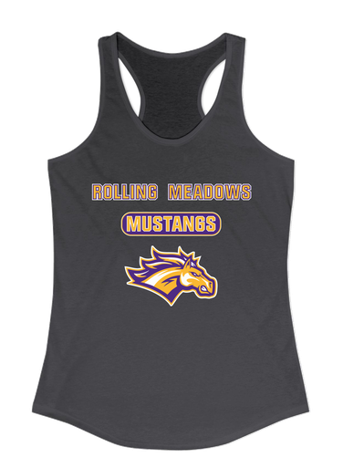 Rolling Meadows Mustangs Mascot #3 Women's Tank Top