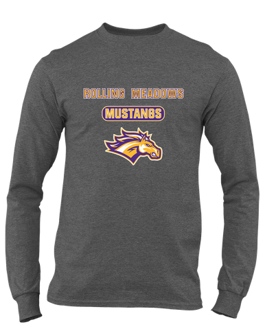 Rolling Meadows Mustangs Mascot #3 Men's Premium LS T-Shirt