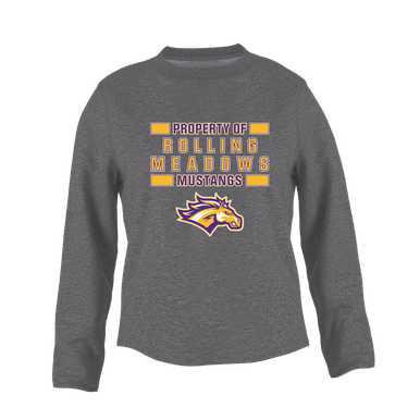 Rolling Meadows Mustangs Property Of Women's Sweatshirt