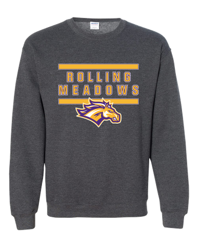 Rolling Meadows Mustangs Mascot #4 Men's Sweatshirt