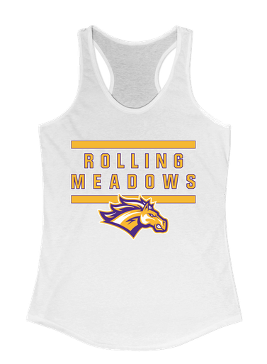 Rolling Meadows Mustangs Mascot #4 Women's Tank Top