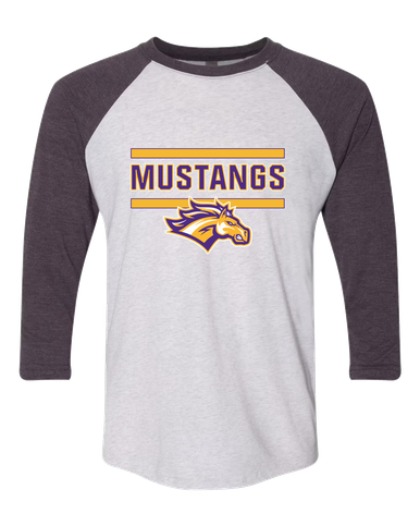 Rolling Meadows Mustangs Mascot #5 Women's Baseball T-Shirt