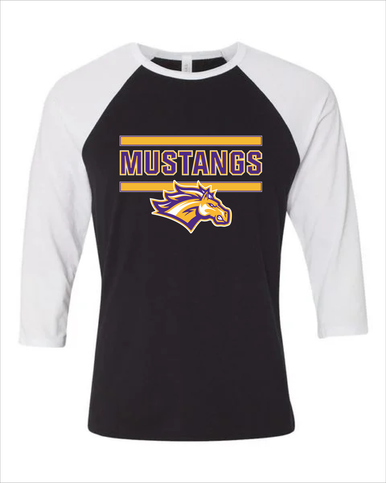 Rolling Meadows Mustangs Mascot #5 Men's Baseball T-Shirt