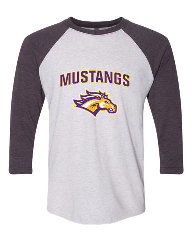 Rolling Meadows Mustangs Mascot #6 Men's Baseball T-Shirt