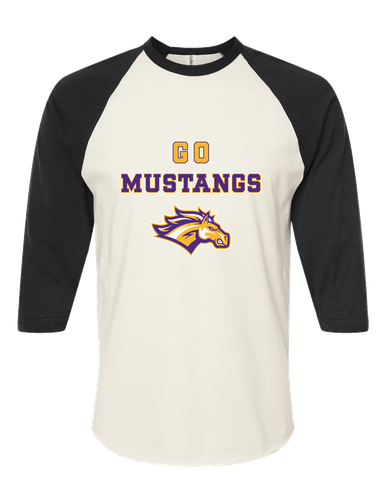 Rolling Meadows Mustangs Go Team Men's Baseball T-Shirt