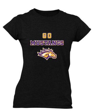 Rolling Meadows Mustangs Go Team Women's Premium SS T-Shirt