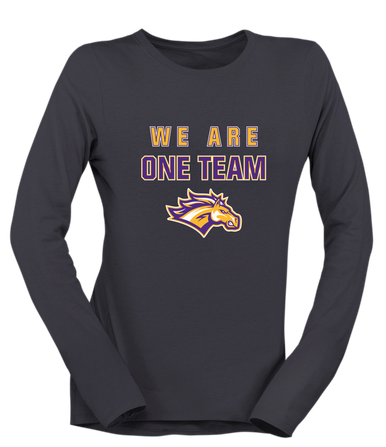 Rolling Meadows Mustangs We Are One Team Women's Premium LS T-Shirt