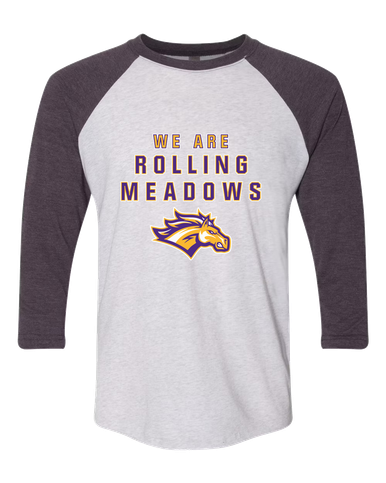 Rolling Meadows Mustangs We Are Men's Baseball T-Shirt