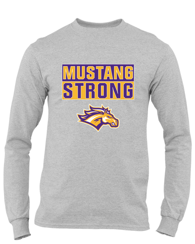 Rolling Meadows Mustangs Strong #1 Men's LS T-Shirt