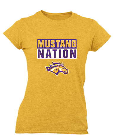 Rolling Meadows Mustangs Nation #1 Women's Premium SS T-Shirt