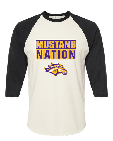 Rolling Meadows Mustangs Nation #1 Men's Baseball T-Shirt