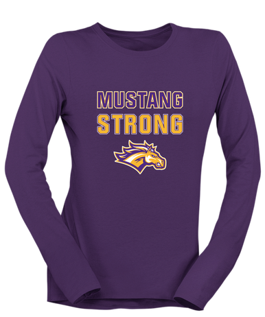 Rolling Meadows Mustangs Strong #2 Women's LS T-Shirt