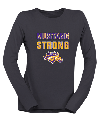 Rolling Meadows Mustangs Strong #2 Women's Premium LS T-Shirt