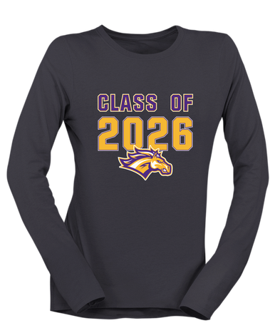 Rolling Meadows Mustangs Class of 2026 Women's LS T-Shirt