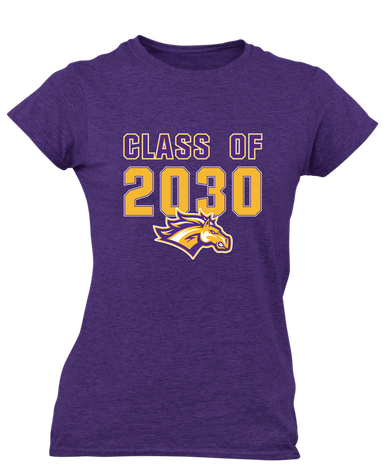 Rolling Meadows Mustangs Class of 2030 Women's Premium SS T-Shirt