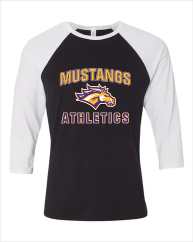 Rolling Meadows Mustangs Athletics Women's Baseball T-Shirt