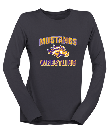 Rolling Meadows Mustangs Wrestling Women's Premium LS T-Shirt