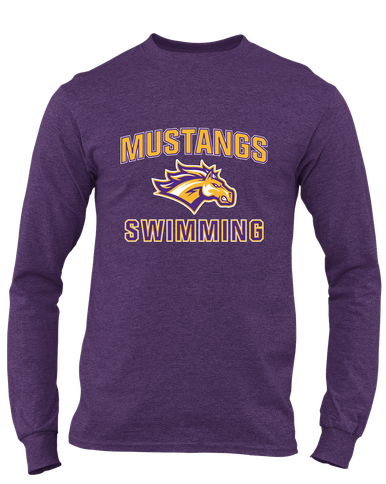 Rolling Meadows Mustangs Swimming Men's LS T-Shirt
