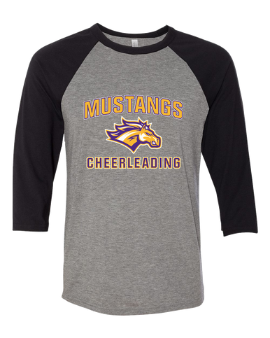 Rolling Meadows Mustangs Cheerleading Women's Baseball T-Shirt
