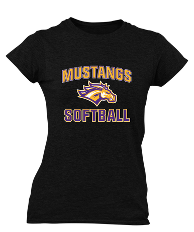 Rolling Meadows Mustangs Softball #1 Women's Premium SS T-Shirt