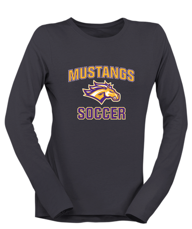 Rolling Meadows Mustangs Soccer #1 Women's LS T-Shirt