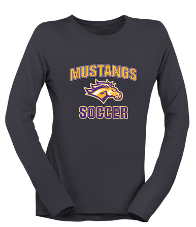 Rolling Meadows Mustangs Soccer #1 Women's Premium LS T-Shirt