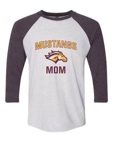 Rolling Meadows Mustangs Mom Women's Baseball T-Shirt