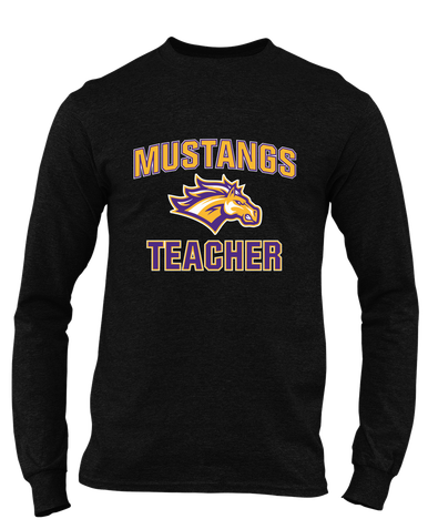Rolling Meadows Mustangs Teacher Men's Premium LS T-Shirt