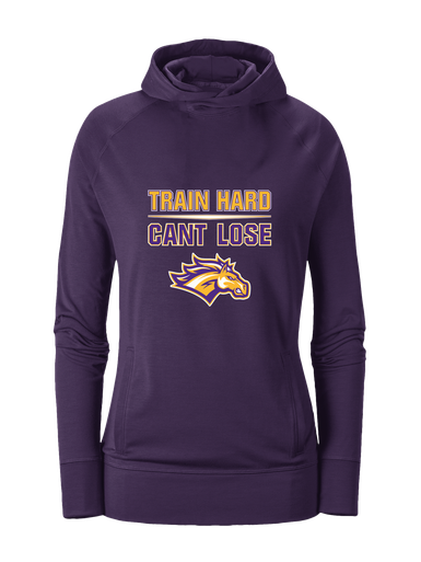 Rolling Meadows Mustangs Train Hard, Can't Lose Women's Hoodie