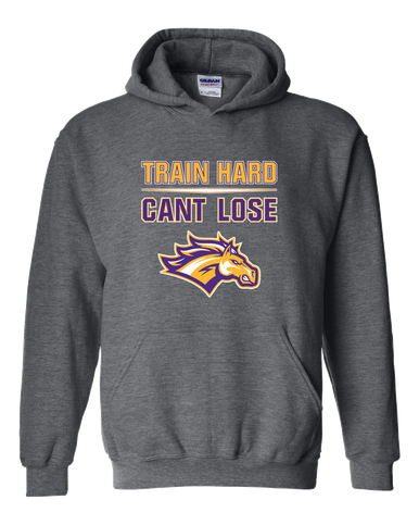 Rolling Meadows Mustangs Train Hard, Can't Lose Men's Hoodie