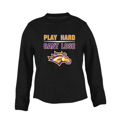 Rolling Meadows Mustangs Play Hard, Can't Lose Women's Sweatshirt