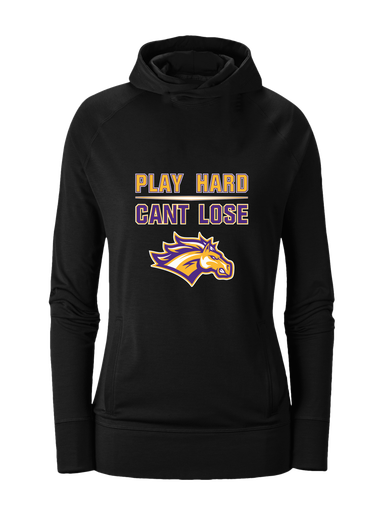 Rolling Meadows Mustangs Play Hard, Can't Lose Women's Hoodie