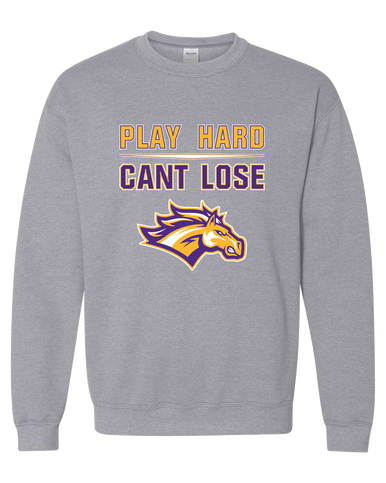 Rolling Meadows Mustangs Play Hard, Can't Lose Men's Sweatshirt