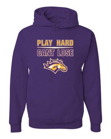 Rolling Meadows Mustangs Play Hard, Can't Lose Men's Premium Hoodie