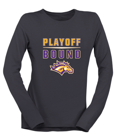 Rolling Meadows Mustangs Playoff Bound Women's Premium LS T-Shirt
