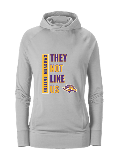 Rolling Meadows Mustangs They Not Like Us #1 Women's Hoodie