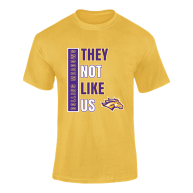 Rolling Meadows Mustangs They Not Like Us #1 Men's SS T-Shirt