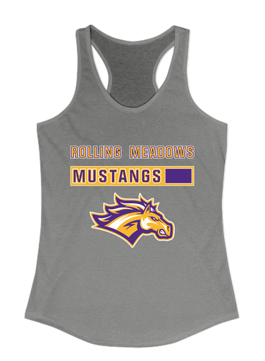 Rolling Meadows Mustangs Mascot #7 Women's Tank Top