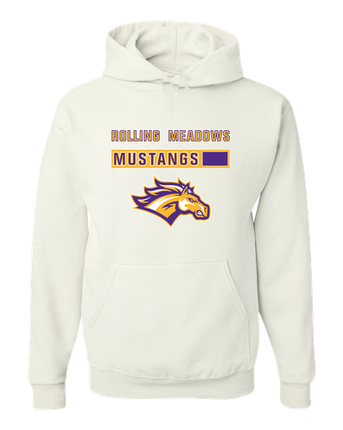 Rolling Meadows Mustangs Mascot #7 Men's Premium Hoodie