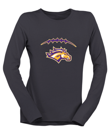 Rolling Meadows Mustangs Football #2 Women's Premium LS T-Shirt