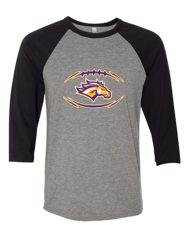 Rolling Meadows Mustangs Football #3 Men's Baseball T-Shirt