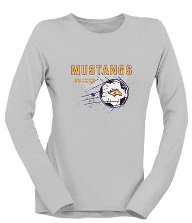 Rolling Meadows Mustangs Soccer #2 Women's LS T-Shirt