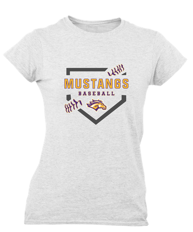 Rolling Meadows Mustangs Baseball #2 Women's SS T-Shirt