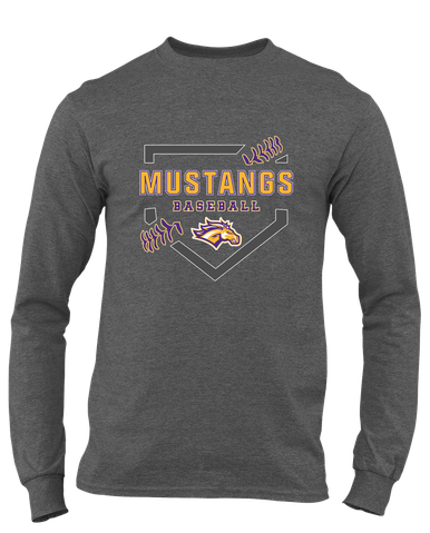Rolling Meadows Mustangs Baseball #2 Men's Premium LS T-Shirt